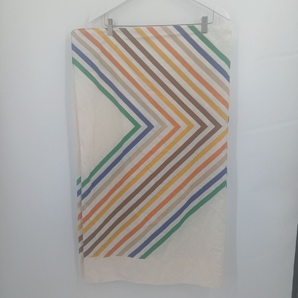 Vintage set of pillow cases retro 70's inspired colors standard size